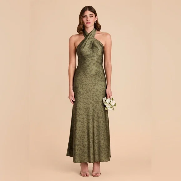 BIRDY GREY | Monique Matte Satin Dress - Bright Martini Dreamy Floral - Picture 2 of 3